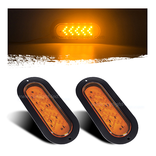 6" Inch Oval LED Trailer Tail Lights
