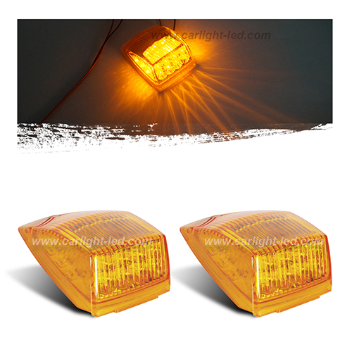 Truck Cab Lights Yellow Top Roof Running LED Marker Lights