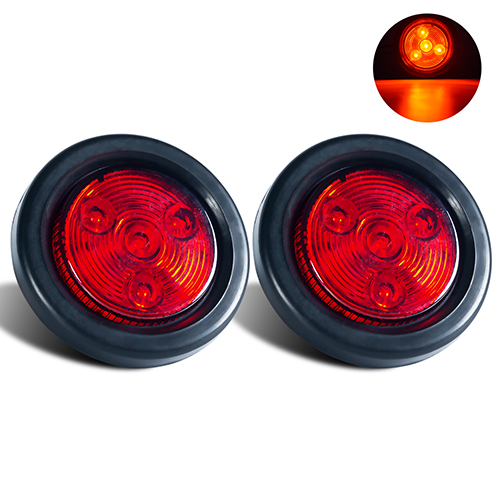 2" Red Side Marker Lights
